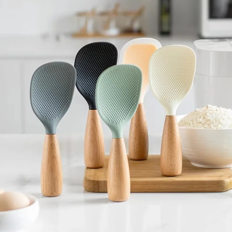 Kitchen Gadgets In China - 1Pcs Silicone Spoon Non-stick Cooking Spoon