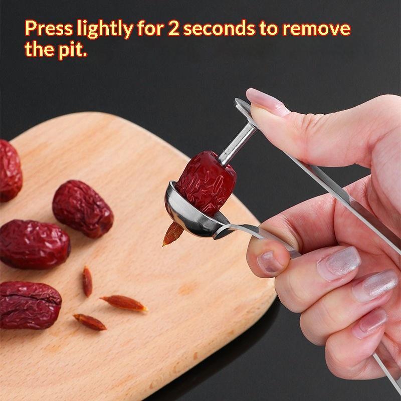 Kitchen Gadgets & Toys - Stainless Steel Red Date Pitter Tool–Seed