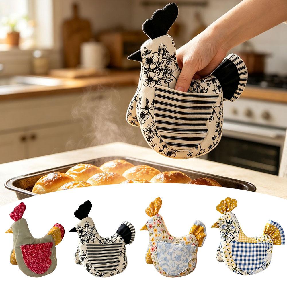 Kitchen Gadgets China - Handmade Hen Shaped Oven Mitt &