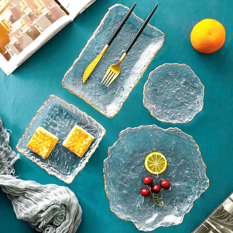 Kitchen Gadgets China - Japanese Hammer Glass Dinner Plate Platter