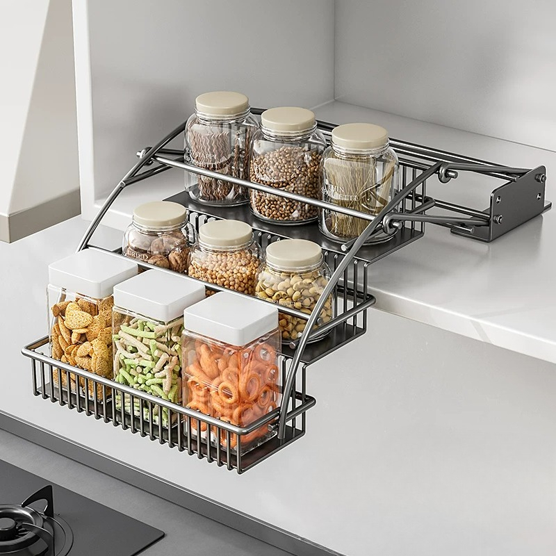 Cabinet Pull Down Basket, 3 Ti - огляд і ціна Kitchen Gadgets Hacks