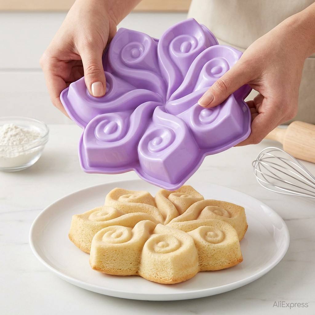 Large Flower Silicone Cake Mol - огляд і ціна Quality Kitchen Gadgets