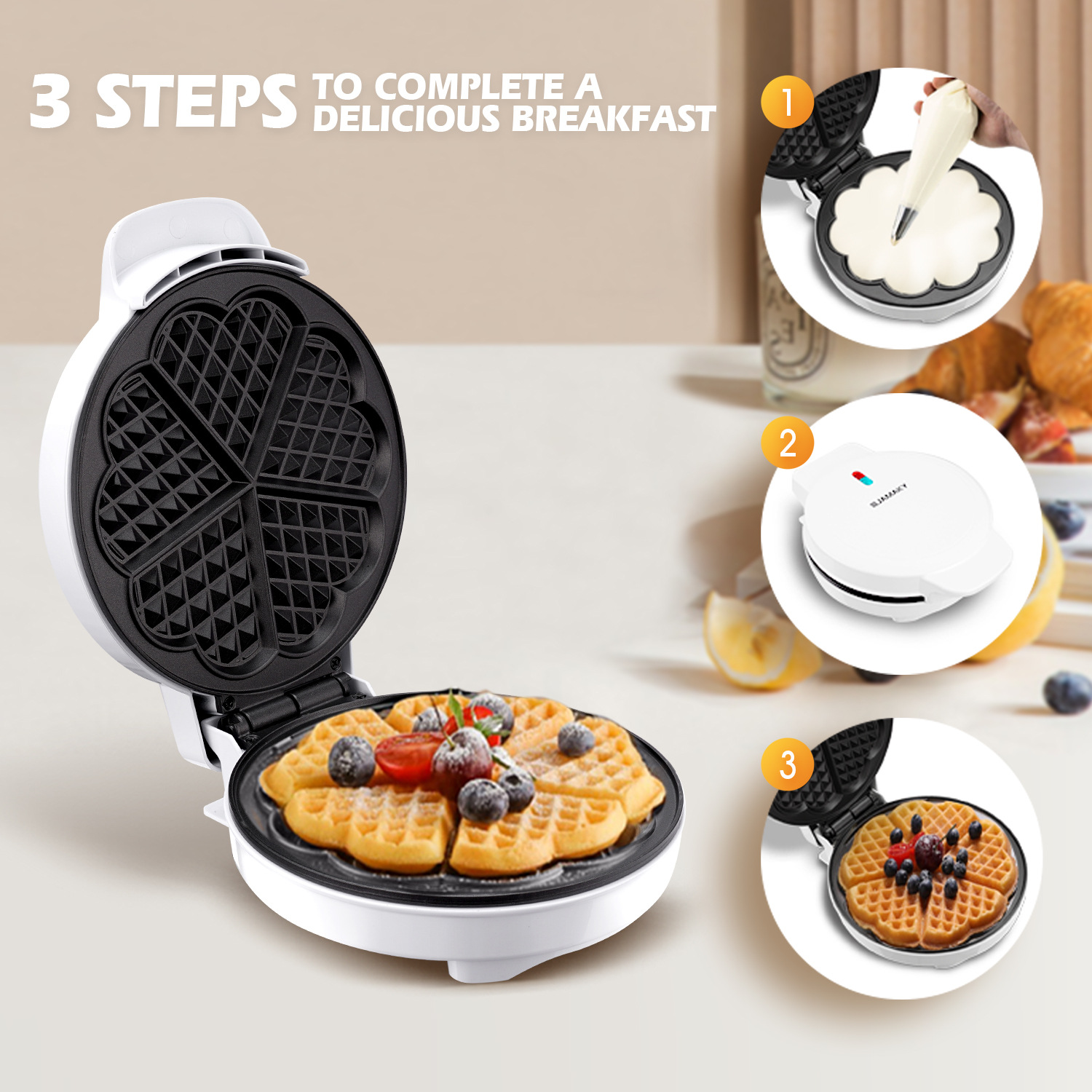 Breakfast Waffle Molds Egg Cak - огляд і ціна Breakfast Sandwich Maker