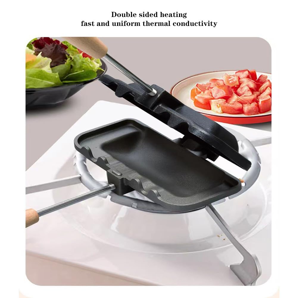 Sandwich Maker with Wooden Han - огляд і ціна Breakfast Sandwich Maker