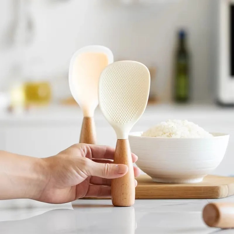 1Pcs Silicone Spoon Non-stick  - огляд і ціна Kitchen Gadgets In China