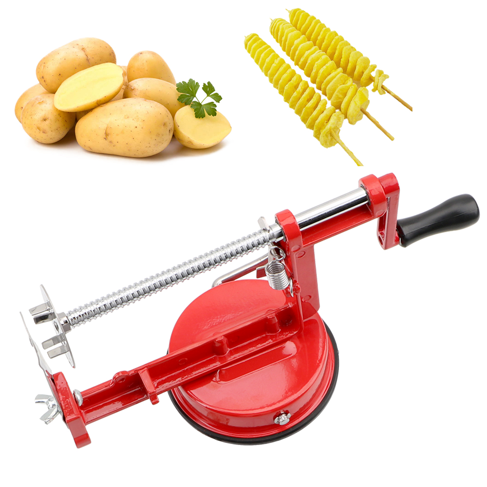 Manual Spiral French Fry Cutte - огляд і ціна Kitchen Gadgets Hacks