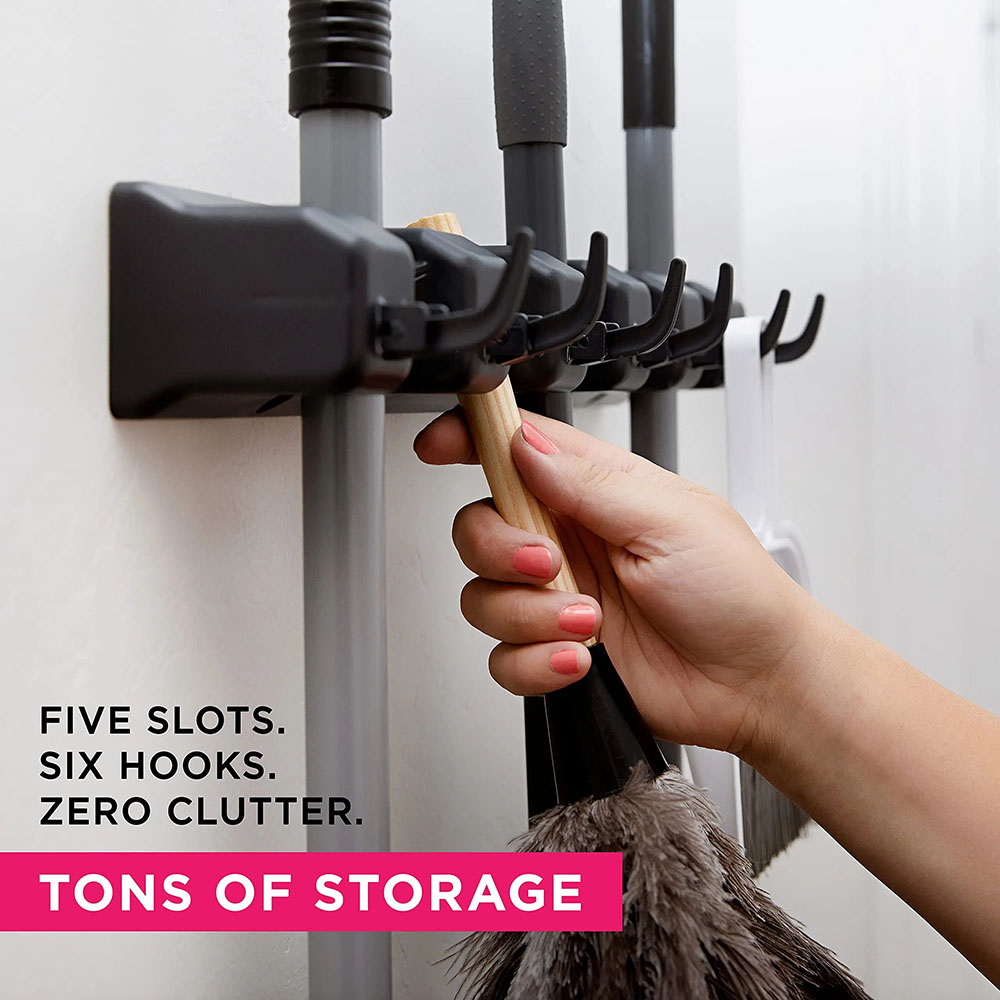 Wall Mounted Mop Holder 3/4/5  - огляд і ціна Kitchen Gadgets Hacks
