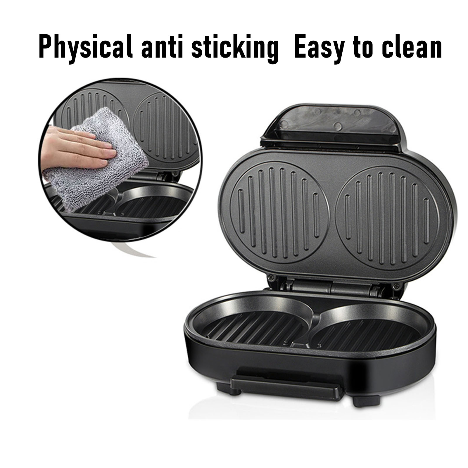 Anti-Stick Electric Hamburger  - огляд і ціна Breakfast Sandwich Maker