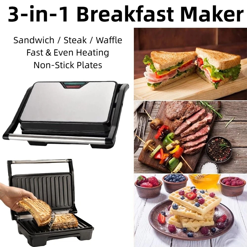 Non-Stick Sandwich Toaster Mul - огляд і ціна Breakfast Sandwich Maker