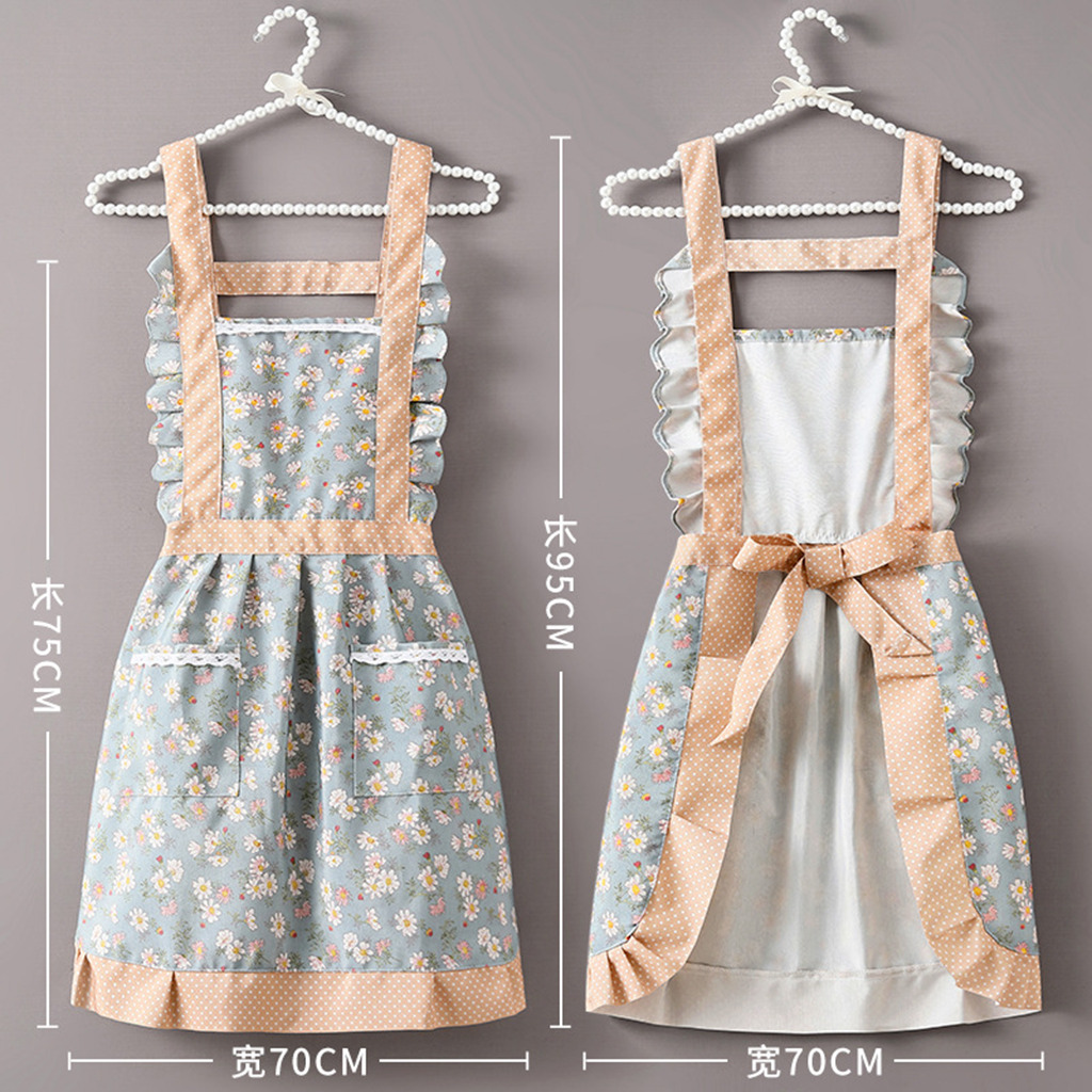 Retro woman Floral Aprons BBQ  - огляд і ціна Kitchen Gadgets China