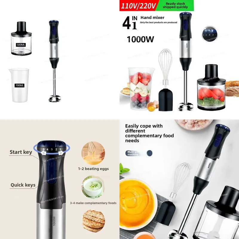 110V 1000W Handheld Immersion  - огляд і ціна Immersion Blender Stick