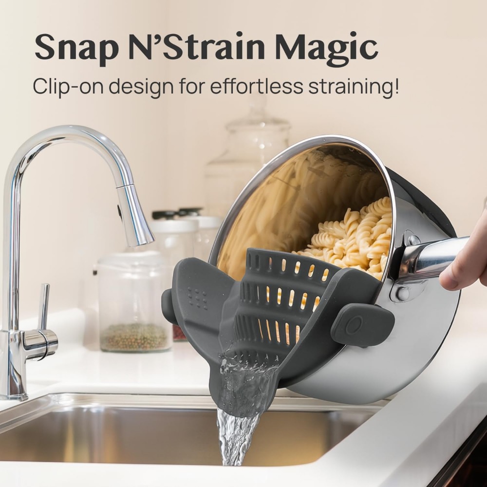 Clip-On Silicone Pasta Straine - огляд і ціна Kitchen Gadgets Images